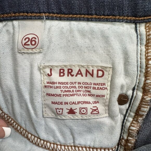 J Brand Women's Babe Flare Bell Bottom Stretch Denim Jeans Size 26 Blue Made USA - Picture 11 of 13